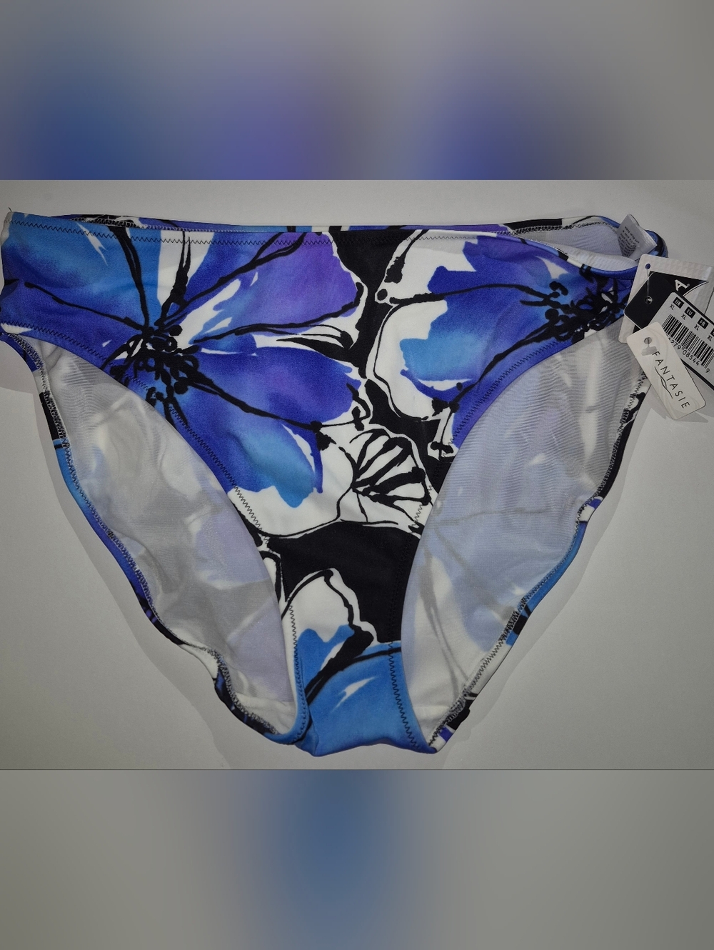 Fantasie Blue & White Floral Bikini Bottoms